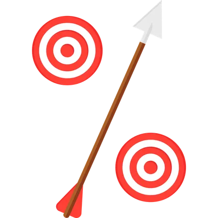 Target Arrow Icon  Illustration