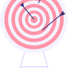 illustration aiming target
