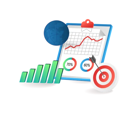 Target business management analysis data strategy  일러스트레이션