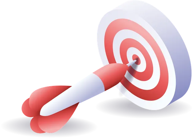 Target circle arrow  Illustration