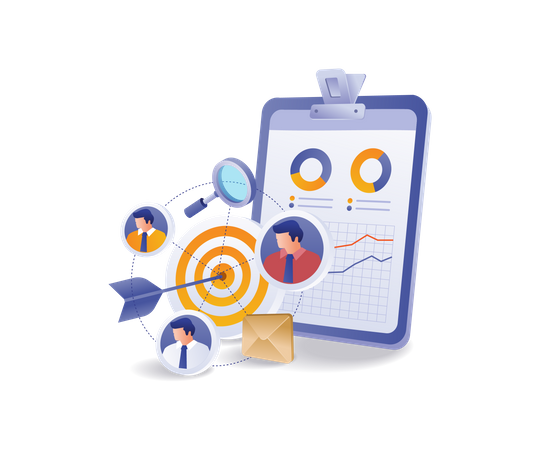 Target data analysis team  Illustration