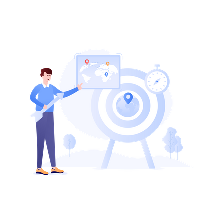 Target Location  Illustration