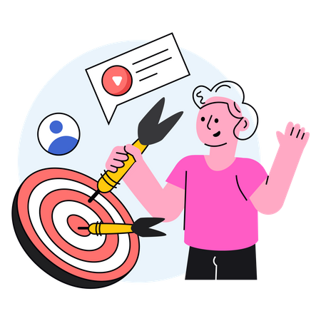 Target Marketing  Illustration