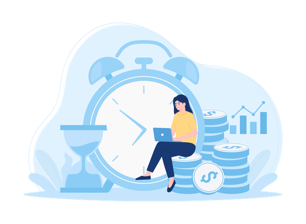 Target scheduling of working hours  Illustration