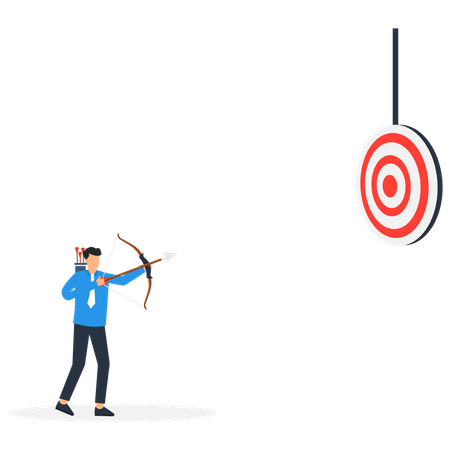 Target the aim  Illustration