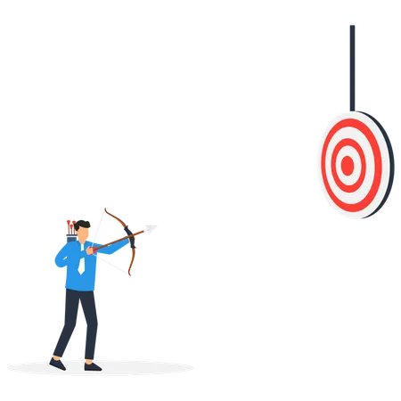 Target the aim  Illustration