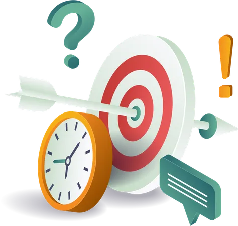 Target time to develop a business plan  Illustration