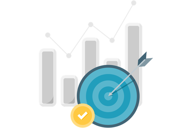 Target with arrow  Illustration