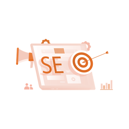 Targeted seo marketing  Illustration