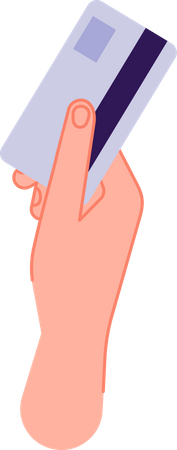 Tarjeta de mano  Ilustración