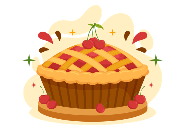 Fête de la tarte aux cerises  Illustration