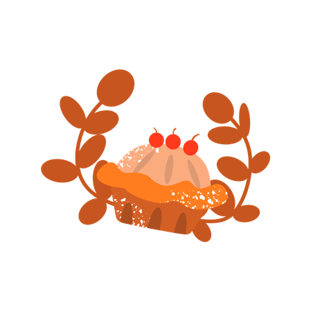 Tarte de Thanksgiving  Illustration