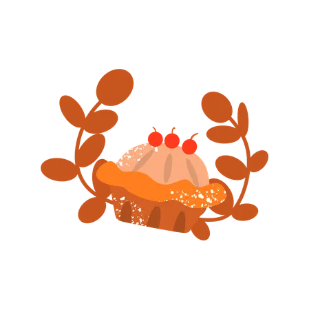 Tarte de Thanksgiving  Illustration