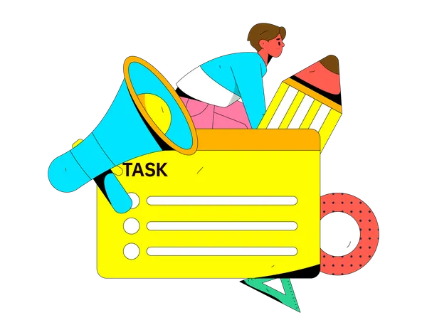Task Announcement  Illustration
