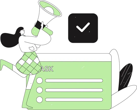 Task Announcement  Illustration