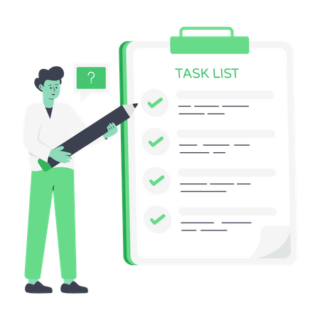 Task List  Illustration