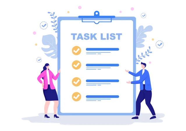 Task list Management  Illustration