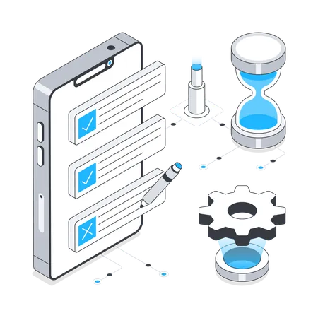 Task Management and planning  Illustration