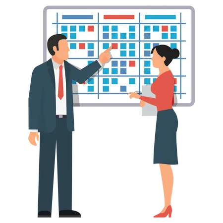 Task management by team Illustration