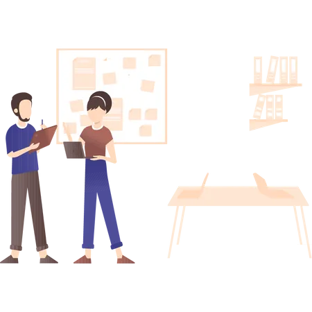 Task management by team leaders Illustration