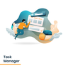 illustrations of task manager