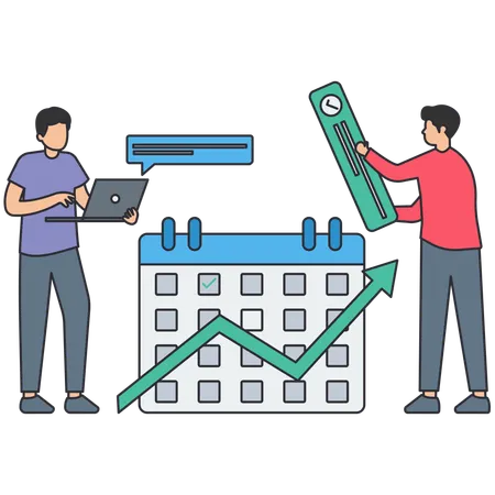 Task Planning or project schedule  Illustration