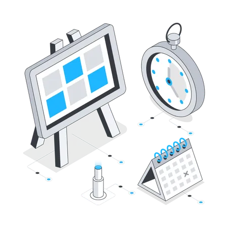 Task Schedule and planning  Illustration