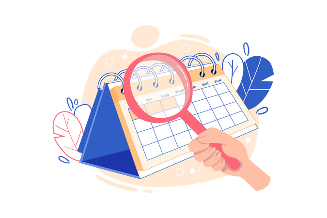 Task schedule plan  Illustration