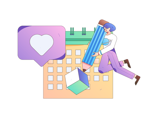 Task scheduling management for employees  Illustration