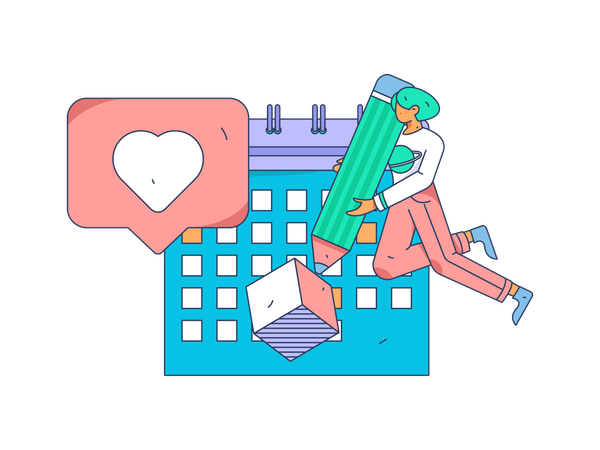 Task scheduling management for employees  Illustration