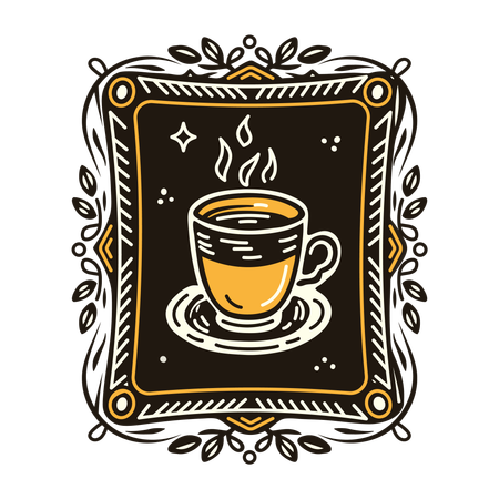 Tasse à café au lait  Illustration