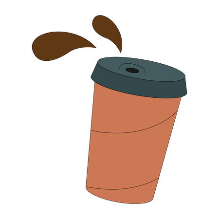 Tasse à café en papier  Illustration