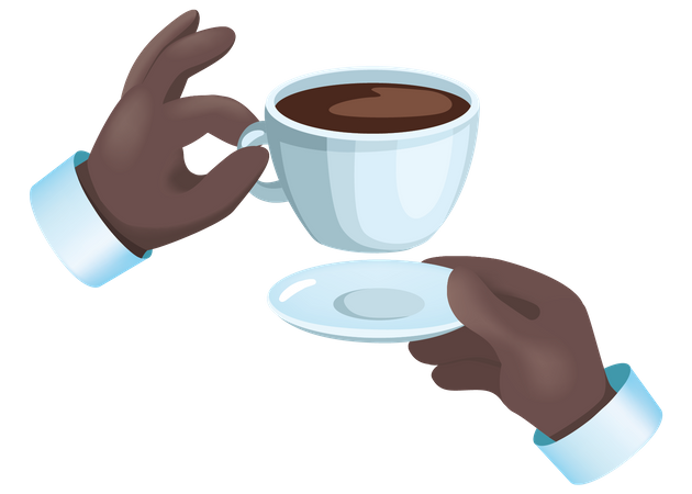 Tasse de chocolat chaud  Illustration