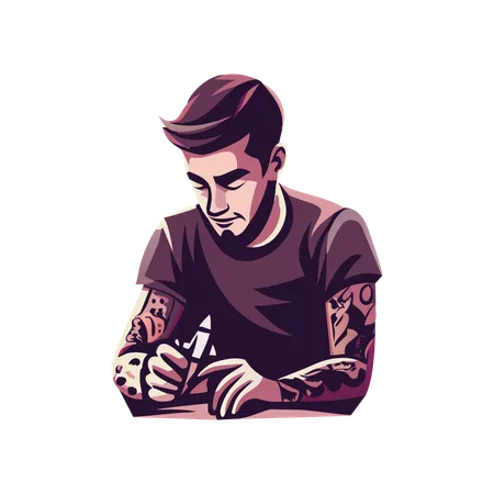 Tattoo Artist  Illustration