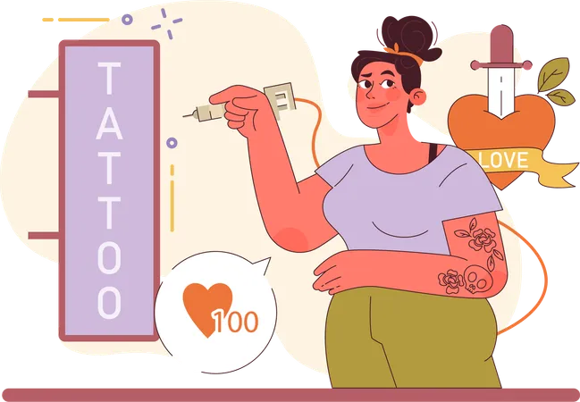 Tatuador  Ilustração