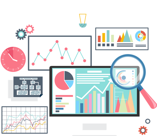 Taux de change sur les moniteurs  Illustration