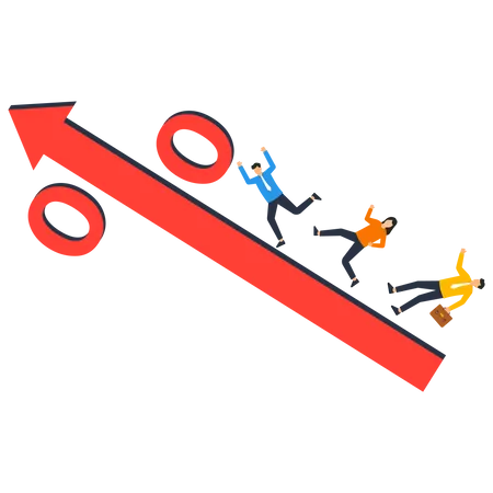 Taux d'intérêt et pourcentage d'inflation  Illustration