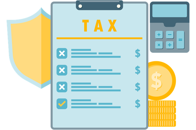 Tax amnesty paper  Illustration