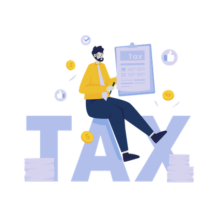 Tax and legality division Illustration