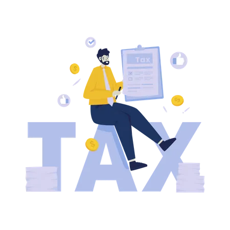Tax and legality division Illustration