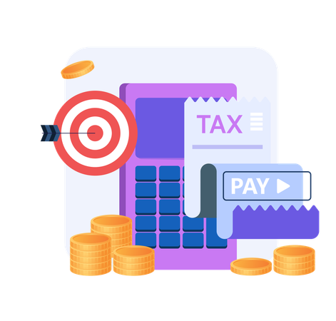 Tax bill payment  Illustration