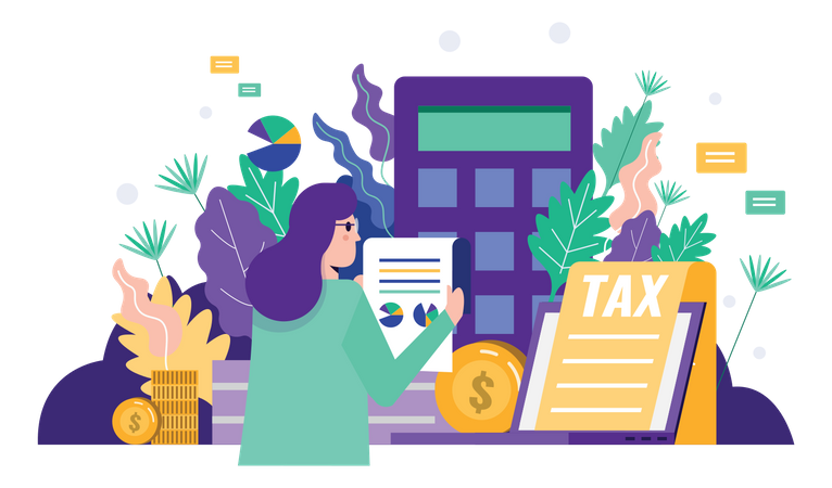 Tax Calculate  Illustration