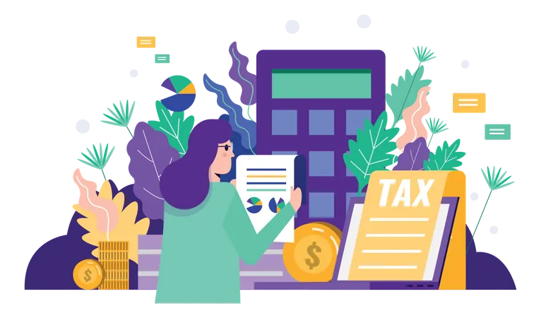 Tax Calculate  Illustration