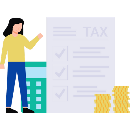 Tax checklist Illustration