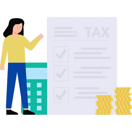 Tax checklist Illustration