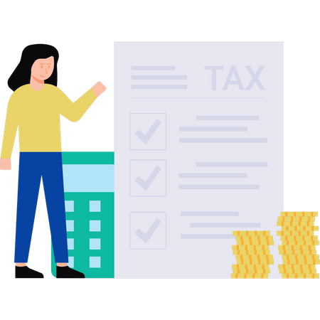 Tax checklist  Illustration