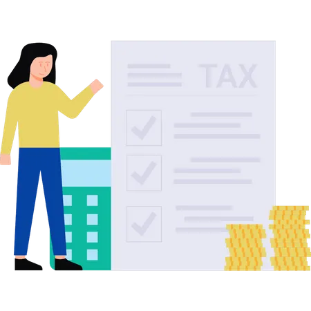 Tax checklist  Illustration