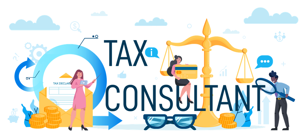 Tax consultant Illustration