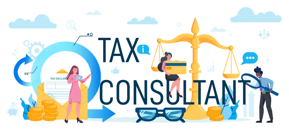 Tax consultant  Illustration