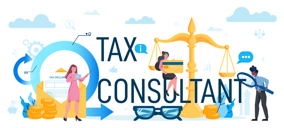 Tax consultant  Illustration